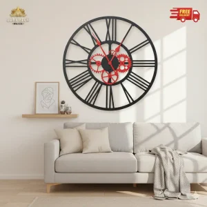 Colorful Runanian Metal wall Clock